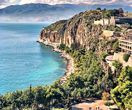 Nafplio Peloponnes Griechenlands Küste Badeferien für die Familie
