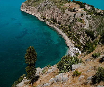 Nafplio Peloponnes Griechenlands Strand Badeferien für die Familie