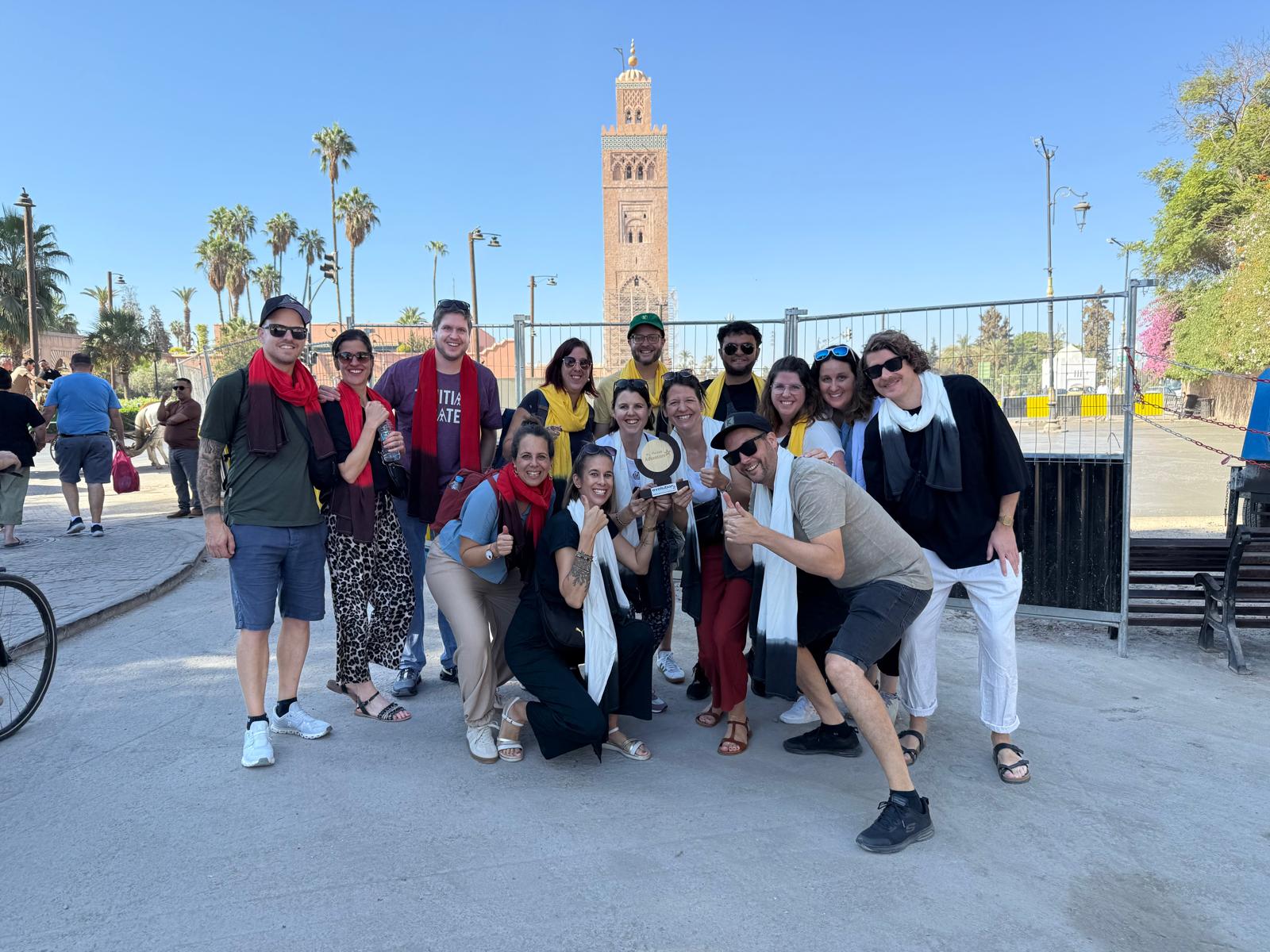 Als Gruppe in Marokko unterwegs.